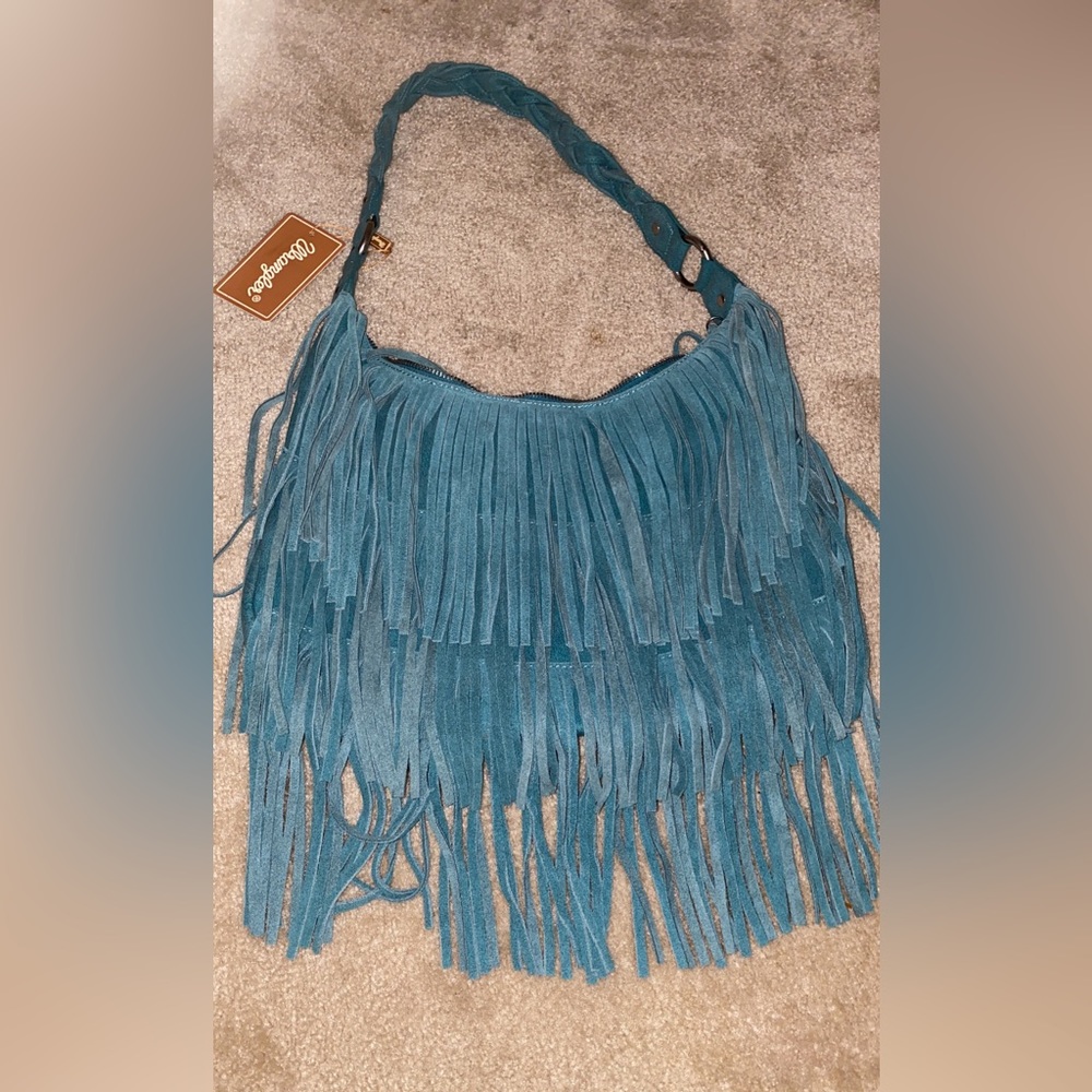 Wrangler turquoise fringe bag